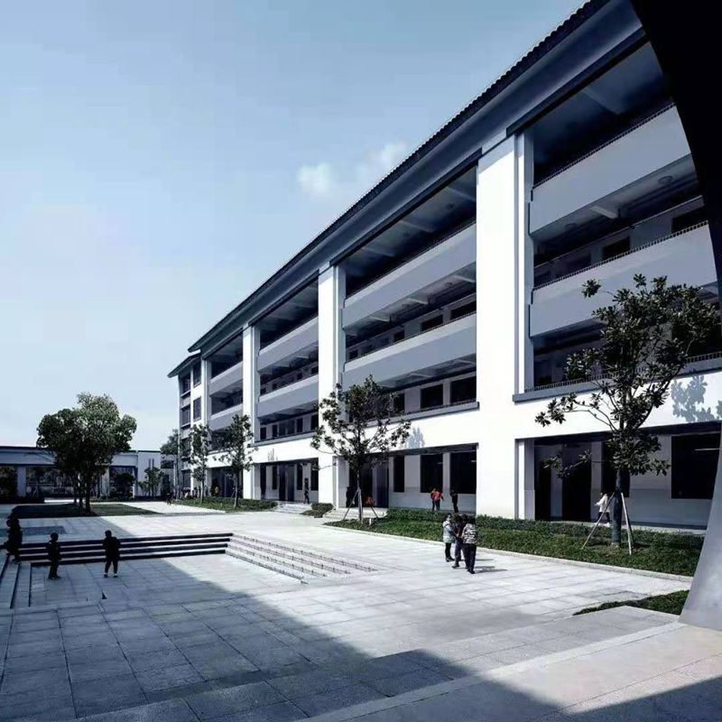 學校該有的樣子,打卡輕鋼網紅基地,“新中式”學校建筑(圖10) 睿婕輕鋼別墅